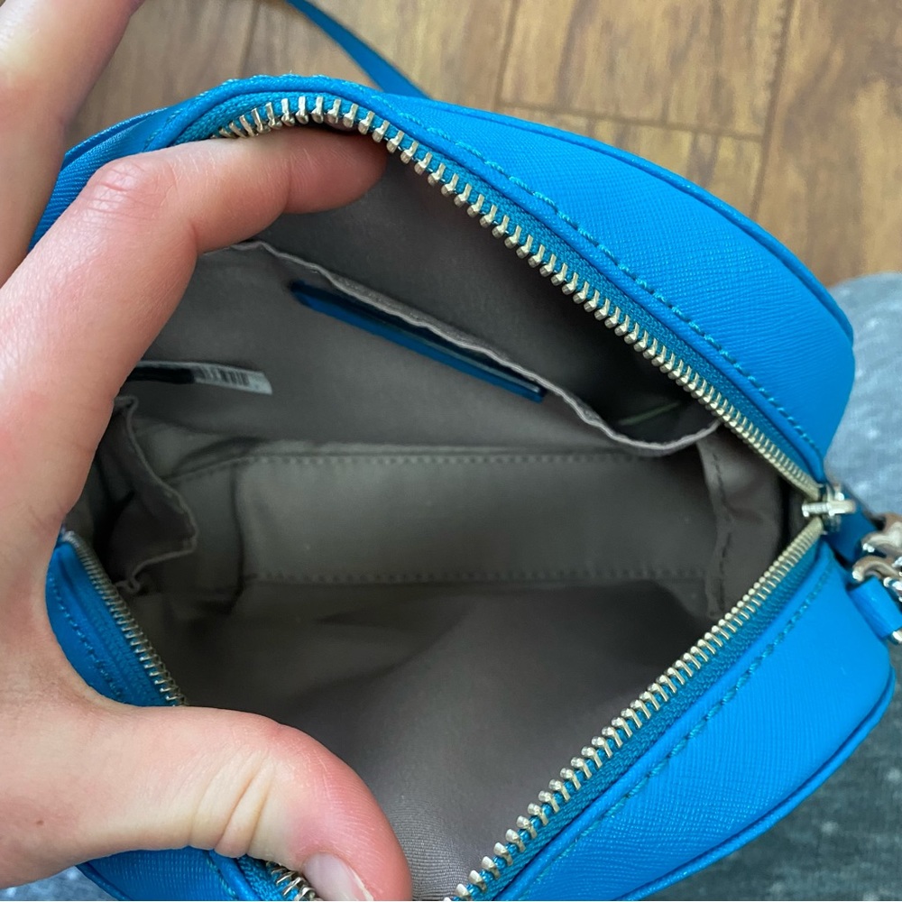 Marc Jacobs Small Playback Saffiano Leather Crossbody Bag Sapphire Blue - Picture 9 of 15